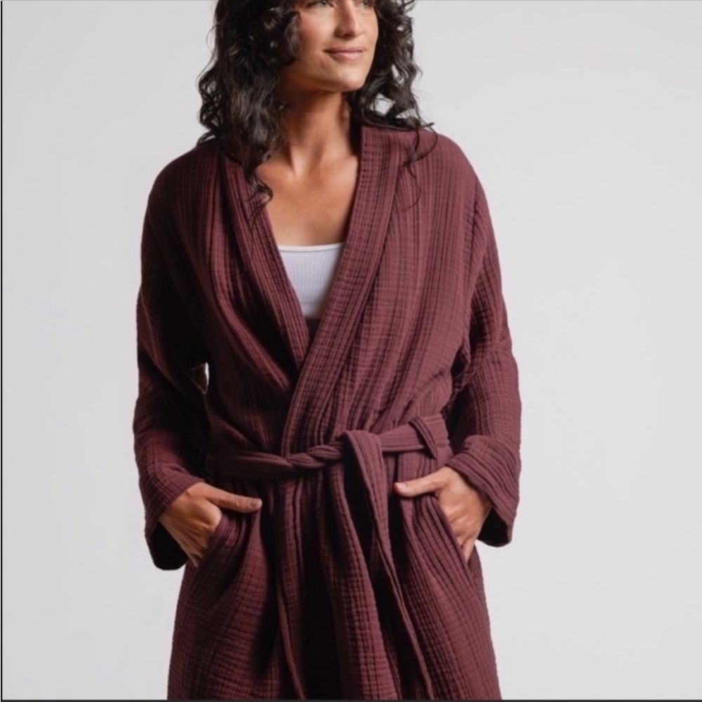 Parachute burgundy cloud cotton robe 2XL